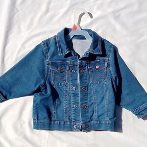 4T Wrangler Children's Denim Jacket Unisex Medium Blue Wash Country Western